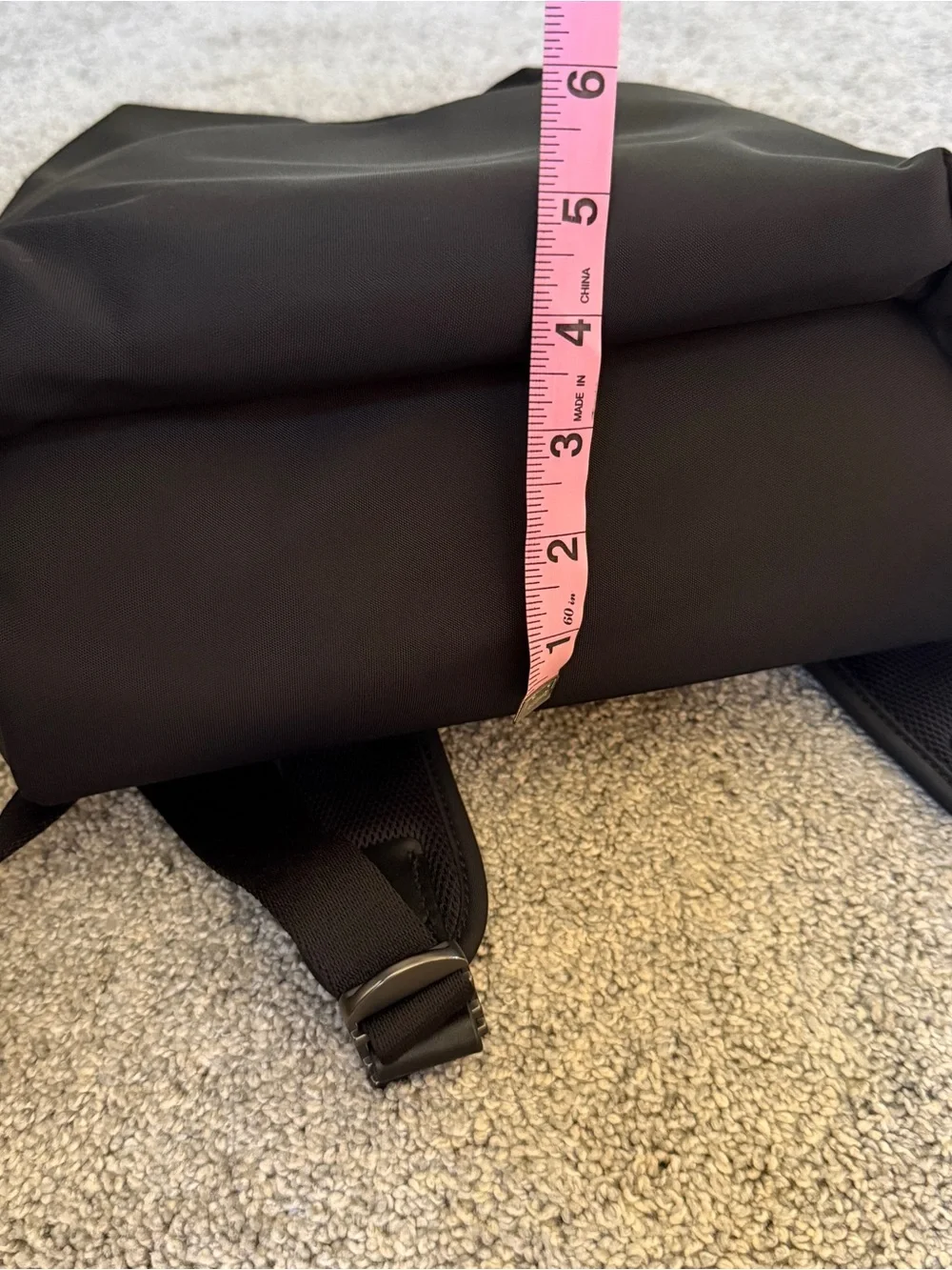 Away Small Zip Backpack in Black